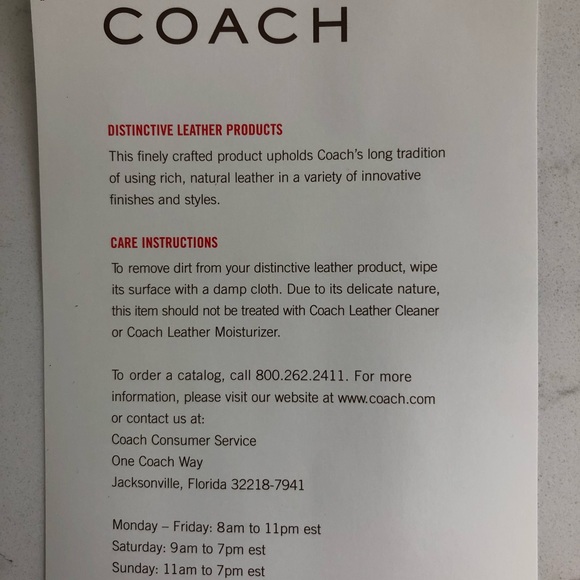 Coach Cricket NWOT Handbag M0893-13601 - Picture 9 of 15